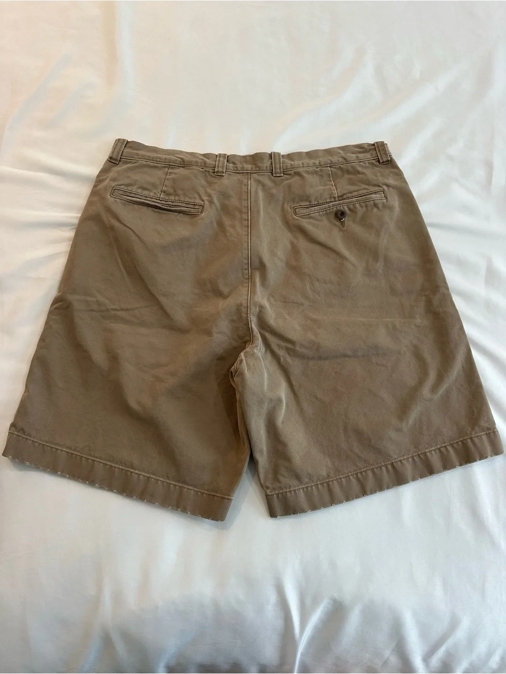 J. Crew Men's Khaki Cotton Chino Shorts - Picture 5 of 6